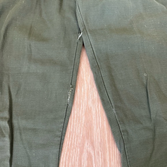 26” waist distressed green pants high rise unique - Picture 4 of 16